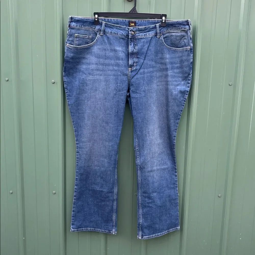 Women’s Lee Plus Bootcut Denim Jeans Pants Size 26W
